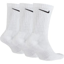 Meia Nike Cano Alto 3 Pares Branca