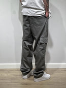 CALÇA CARGO CINZA (sarja premium)